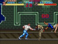 une photo d'Ã©cran de Final Fight sur Nintendo Super Nes